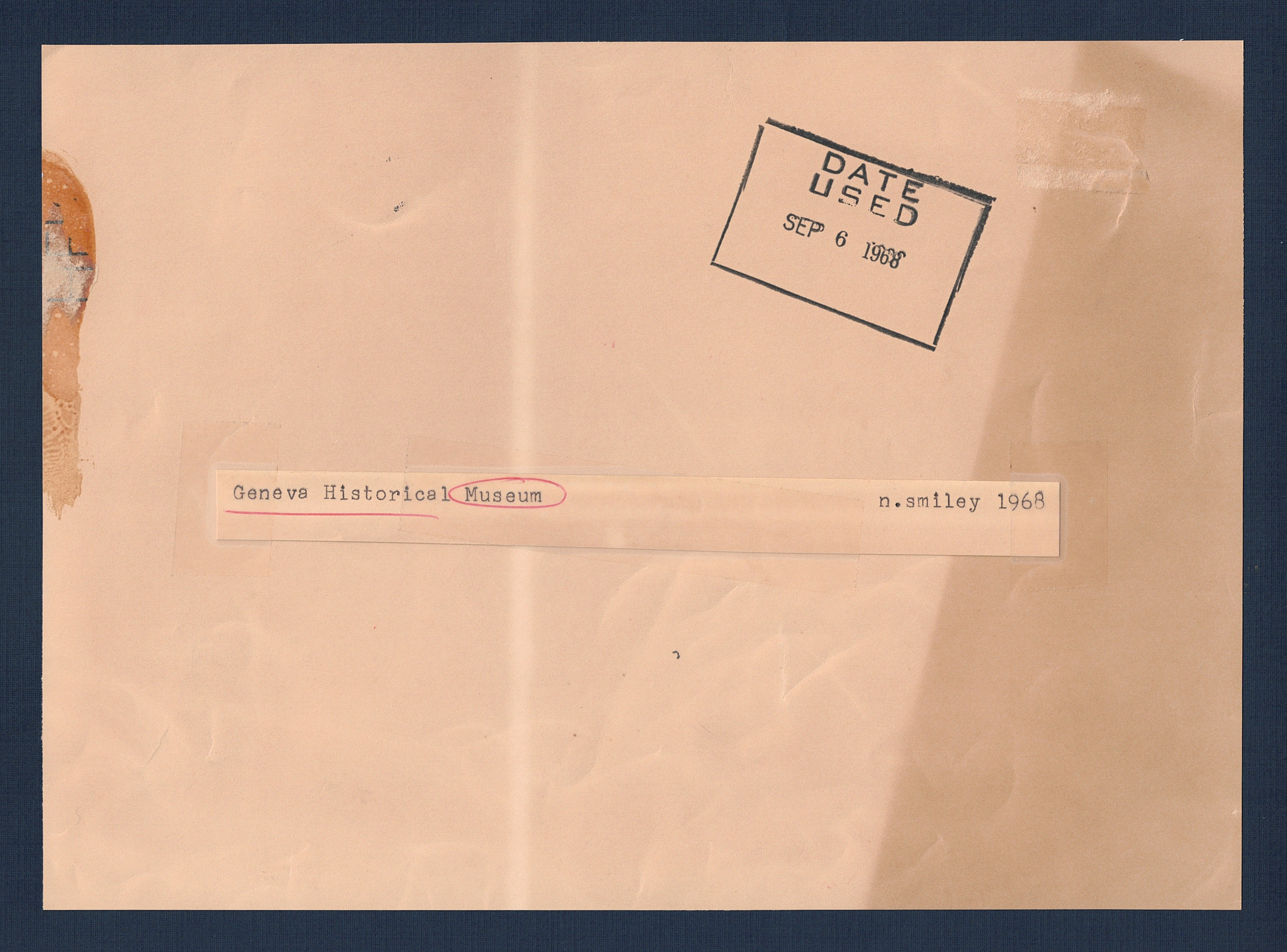 19680906 Geneva Historical Museum - Back